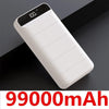 99000mah Power Bank External Battery PoverBank 2 USB LED Powerbank Portable Mobile phone Charger for Xiaomi MI iphone 8 X Huawei - Surprise store