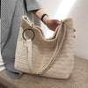 2021 New Casual Large Capacity Tote Women Straw Handbags Luxury Woven Designer Lady Shoulder Mesenger Bags Female Big Purses