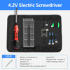 DTBD 4.2V Electric Screwdriver Set Smart Rechargeable Cordless Power Screw Driver Kit with LED Light Lithium Battery Operated