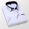 2020 New Arrival Man Shirt Men Summer Short Sleeved Fashion Causal Slim Fit Weeding Male Shirt Brand Men Clothes DS413