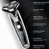 HATTEKER Rotary Electric Shaver USB Rechargeable Facial Electric Razor for Men 3 in 1 Male Grooming Kit Shaving Machine