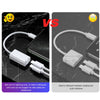 2 in 1 Adapter Splitter Cable For iPhone 11 Pro Xs Max XR 7 8 Plus iPad iOS Dual Lightning Charging Audio Earphone OTG Accessory