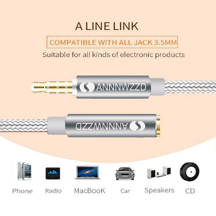 Jack 3.5 mm Audio Extension Cable Headphone Extension Cable 3.5mm Jack Aux Cable 3.5mm Extender Cord For Computer iPhone Player - Surprise store