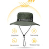 UPF 50+ Summer Hats Men Sun Protector UV-proof Breathable Bucket Hat Large Wide Brim Hiking Outdoor Fishing Beach Cap Cowboy New