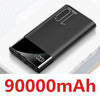 90000mAh Power Bank Portable Ultra-thin Phone Charger Digital Display 2 USB Outdoor Travel Powerbank for Xiaomi Samsung IPhone - Surprise store