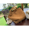 Basket Woven Crossbody Bucket Bag Handbagsfor Women 2020 Summer New Casual Beach Handbag Female Shoulder Travel Bags Small Tote