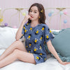 Homewear Pajamas Comfortable Girl Summer Female Cute Pijamas Women Sleepwear Lovely Home Suits Pyjama Short Sleeve Pajamas Set
