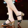 Sandals women's summer fashion middle heels mother sandals high heels women wear thick HEELS SANDALS