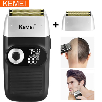 Kemei Electric Shaver Trimmer For men hair clipper Men's shaver Barber professional Razor Reciprocating Foil Shaving Machine