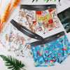 CARTELO New Men's Antibacterial Underwear Men Print Boxers Male Panties Mens Underpants Breathbale Summer Shorts L-3XL 3pcs