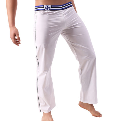 Mens Sleep Bottoms Loose Casual Sports Gym Trousers Cotton Lounge Wear Long Pants Pajamas Homewear Underwear Pantalon Plus Size