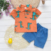 Baby boys clothes sets summer newborn cotton tops+shorts 2pcs tracksuits for bebe boys infant wedding clothing toddler outfits