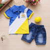 Baby boys clothing sets summer toddler fashion shirt+shorts 2pcs tracksuits for bebe boys newborn baby cotton clothes sets 2020