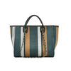New Women Tote Bag Fashion Linen Large Striped Handbag Chains Shoulder Bags Ladies Big Messenger Bag Shopping Bag