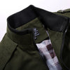 HCXY 2020 Men's Jackets with Epaulets Men Epaulet Jacket Coat 100% Cotton Coats Man Outwear Clothes Standing collar High quality - Surprise store