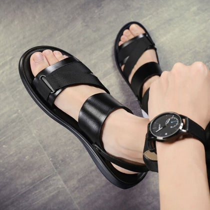 WEH sandals for men 2021 trending summer outdoor leisure non-slip beach luxury sandal high quality soft sole dual-purpose sandal
