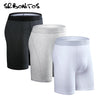 Underwear Men Brand 3pcs Long Boxers Man Boxer Shorts Mens Underpants Men's Panties Underware Cotton Boxershorts Plus Size 7xl