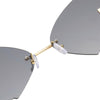 New Trendy Women Sunglasses Fashion Brand Design Metal Glasses Luxury Female Sun Mirror Vintage Women Sun Glasses Uv400