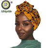 2020 African New Fashion Headwrap Women Cotton Wax Fabric Traditional Headtie Scarf Turban pure Cotton Wax AFRIPRIDE S001