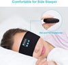 Wireless Bluetooth Sleeping Headphones Headband Thin Soft Elastic Comfortable Music Ear phones Eye Mask for Side Sleeper Sports