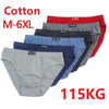 6pcs/Lot 6XL 5XL Men'S Underwear Men Briefs 100% Cotton Plus Size Briefs Mens Comfortable Underpants Man Underwear Breathable