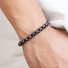 Stainless Steel Vintage Bracelet Men Black Cuban Chain Retro Wristband Male Fashion Jewelry Christmas Gift Wholesale Accessories