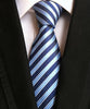 Fashion Neckties Classic Men's Stripe Yellow Navy Blue Wedding Ties Jacquard Woven 100% Silk Men Solid Tie Polka Dots Neck Ties - Surprise store