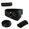 Fashion Wide Waist Belt Metal Round Buckle Punk Belts Stretchy Dress Waistband Pu Leather Cummerbunds European Style Lady Belts