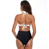 One-piece swimsuit female sense Monokini retro swimsuit slimming Bodi woman sports beach sexy push high bra one-piece swimsuit