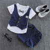 Summer Baby Boy Clothes Suits Gentleman Style Infant Clothing Sets T- Shirt+Shorts 2Pcs Casual Jogging Suit Toddler Outfits 2020