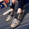 2021 Spring Summer Men's Espadrilles Fashion Comfortable Canvas Upper Hemp Slip on Male Loafers For Men Casual Shoes