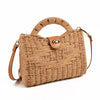 Summer ladies ins portable messenger straw bag fashion seaside travel vacation wild handmade diy woven bag