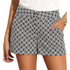 New Fashion Plaid Shorts Woman Shorts Summer Black and White Mid Waist Casual Pocket Straight Shorts Hot Sale