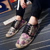 2021 Spring Summer Men's Espadrilles Fashion Comfortable Canvas Upper Hemp Slip on Male Loafers For Men Casual Shoes