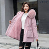 Fitaylor New 2020 Winter Parkas Women Large Fur Collar Hooded Jacket Thickness Cotton Padded Overcoat -30 degree Snow Outwear - Surprise store