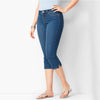 4XL Plus Size Jeans Women's Capri Pants Summer Breeches Mid Waist Washed Denim Shorts Calf-Length Cotton Casual Clothing