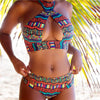 #H30 Sexy Swimwear Women Geometric Print Bikini Set Bathing Suit Women Push up Bikini Padded Bra Swimsuit Swimwear
