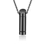 Stainless Steel 3 Colors Cremation Jewelry Ash Urn Necklace Pendant For Men Hip Hop Male Gifts