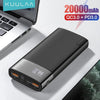 KUULAA power bank 20000mah Quick Charge 3.0 portable charger PD fast charging powerbank for redmi note 9 poco x3 iphone 11 X XR - Surprise store