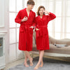 New Arrival Lovers Luxury Silk Flannel Winter Long Bathrobe Mens Kimono Bath Robe Men Women Night Dressing Gown Male Bathrobes