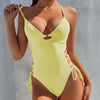 2021 Sexy Solid One Piece Swimsuit Women Swimwear Bodysuit Swimsuit Female Monokini High Waist Bathing Suits Beach Wear #T4G - Surprise store