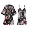 5PCS Pajamas Sleep Set Women Nightwear V-Neck Lace Sleepwear Sexy Nightie Bathrobe Wear Home Suit Negligee Spring Robe Gown