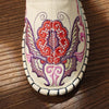 Veowalk Flower Embroidered Women Canvas Espadrilles Flat Slippers Bohemian Retro Ladies Comfortable Close Toe Summer Shoes