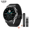 LIGE New Smart watch Men Heart rate Blood pressure Full touch screen sports Fitness watch Bluetooth for Android iOS smart watch