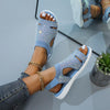 Summer Women Sandals Casual Platform Sandalias Crystal Open Toe Slip-On Solid Flats Chaussure Femme Beach Shoes for Women 2021