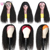 Unice Hair Velvet Headband Wig 8-26Inch Mongolian Kinky Curly Wig 100% Natural Human Hair Glueless Headband Wig