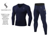 SEEMLYS Fitness T-Shirts Compression Rashguard Mma Tshirts Workout Quick Dry Fit Sport Gym