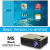 Poner Saund M5 LED Projector Full HD 1080P 3D Android 6.0 Projetor 4500 Lumens Projektor HDMI USB WiFi Proyector Bluetooth