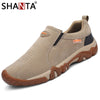 SHANTA 2019 New Men Shoes Genuine Leather Loafers Breathable Spring Autumn Casual Shoes Outdoor Non Slip Men Sneakers