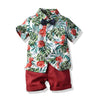 Baby Boys Clothing Sets Summer Children's T Shirts + Shorts + Belt 3pcs Suits Bow Pants Sports Kids Clothes Fashion Clothes